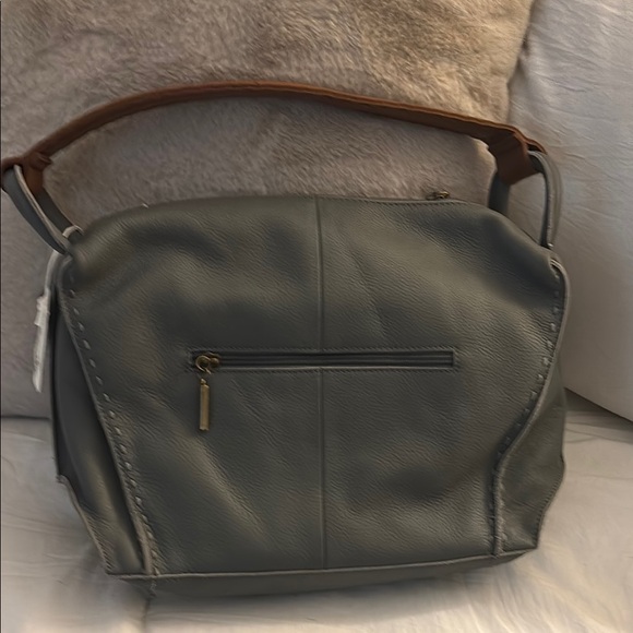 The Sak Blue and Gray Slouchy Shoulder Bag - Picture 2 of 5